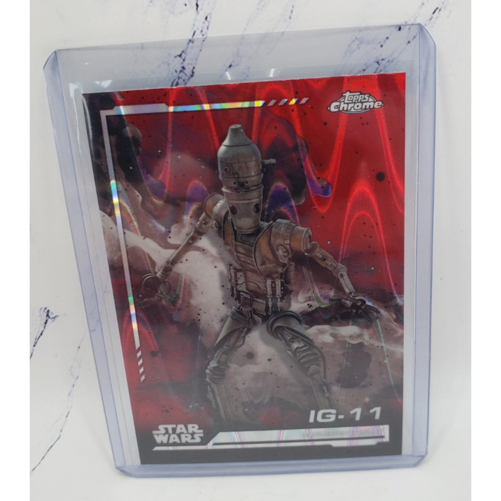 2024 Topps Star Wars Chrome Red Raywave Refractor IG-11 #41